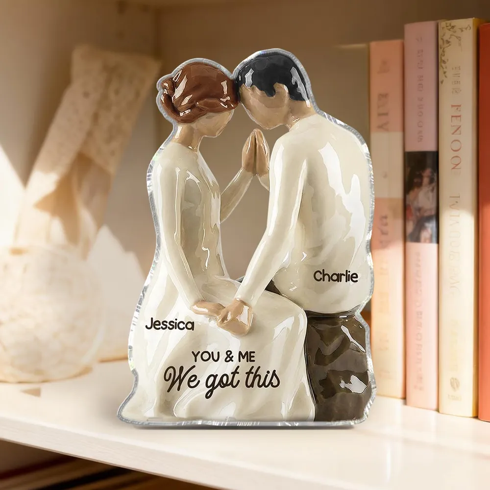 Shaped Acrylic Block Plaque Romantic Couple Keepsake Together is Our Favorite Place to Be Creative Gift for Couple Home Accent - Image 3