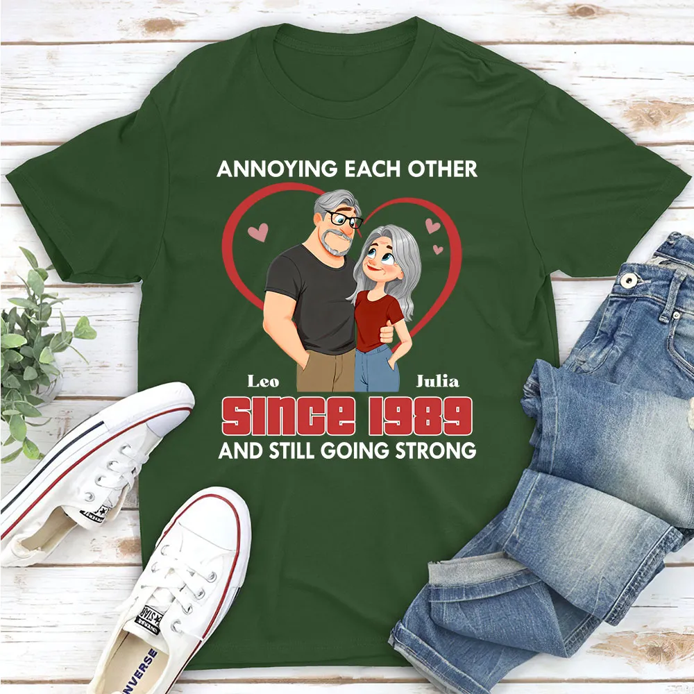 Annoying Each Other Forever Classic Tee, Personalized Cute Couple Shirt, Sweet Funny Gift for Husband or Wife - Image 2