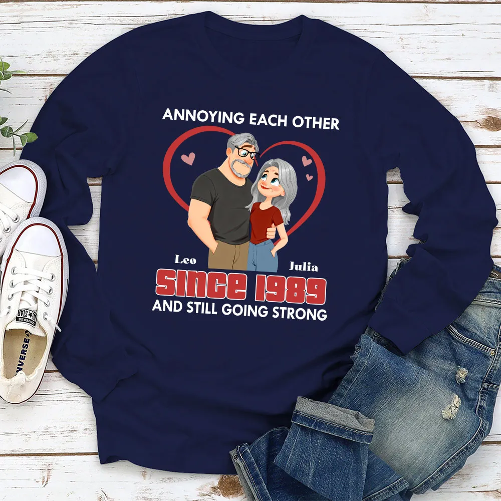 Annoying Each Other Forever Classic Tee, Personalized Cute Couple Shirt, Sweet Funny Gift for Husband or Wife - Image 4