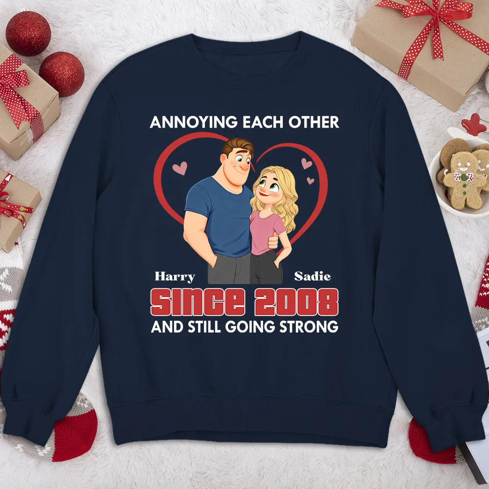 Annoying Each Other Forever Classic Tee, Personalized Cute Couple Shirt, Sweet Funny Gift for Husband or Wife - Image 5