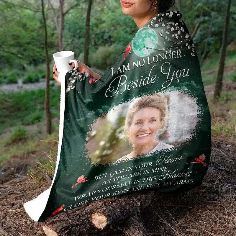 Custom Photo Fleece Blanket A Hug From Heaven When You Really Miss Me Comforting Remembrance Gift - Image 7