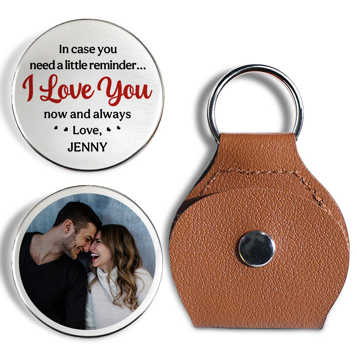 Personalized Pocket Hug with Photo and I Love You Reminder - Easy Everyday Keepsake, Unique Romantic Gift - Image 6