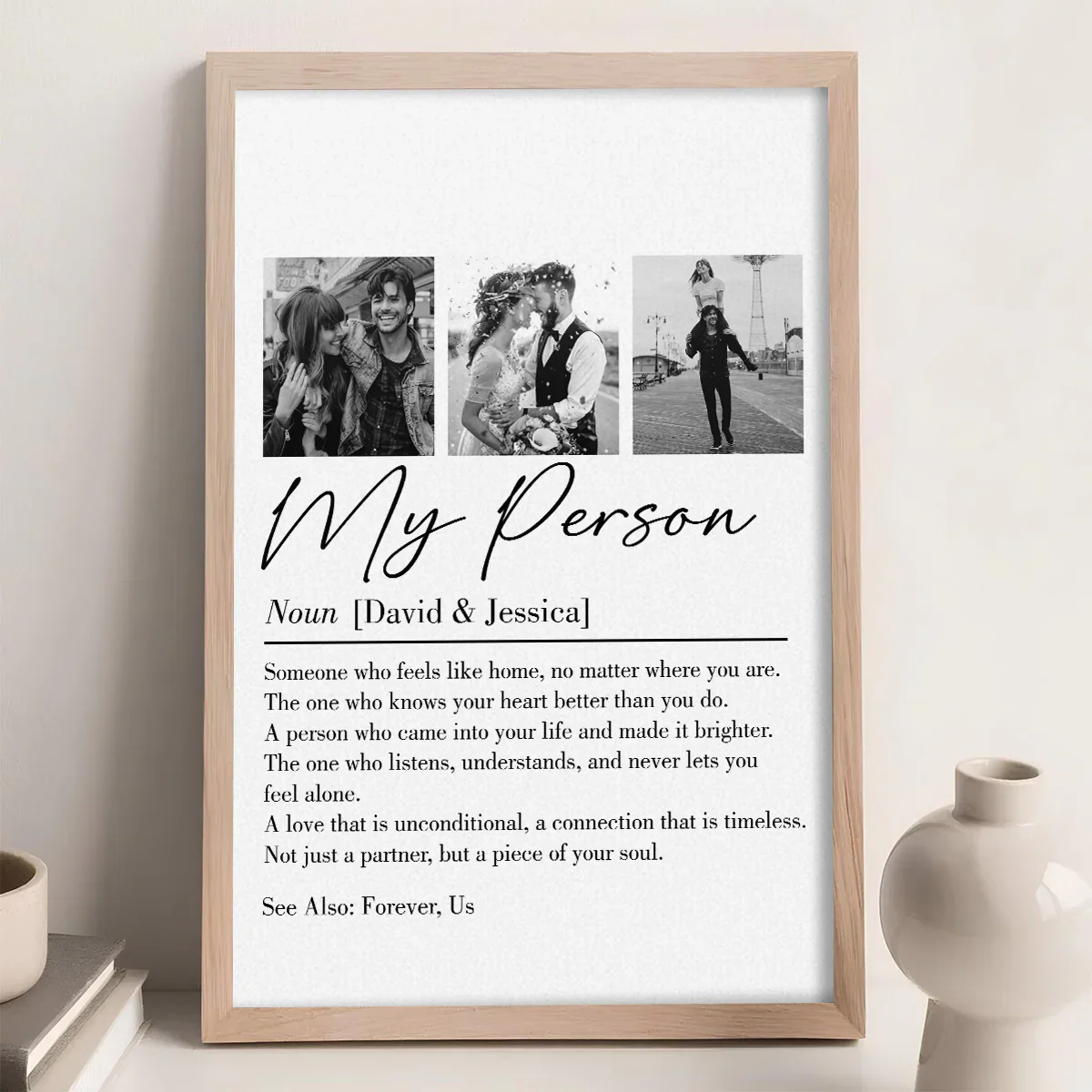 My Person Definition Poster, Personalized Photo Collage Wall Art for Your Favorite Partner, Heartwarming Unique Gift - Image 6