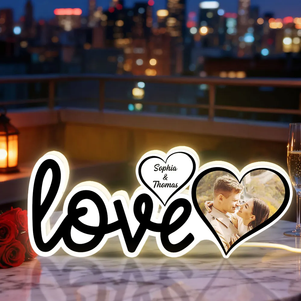 Personalized Love Acrylic Light Box With Custom Photo, Cozy Bedroom Glow, Unique Romantic Gift for Couple - Image 4