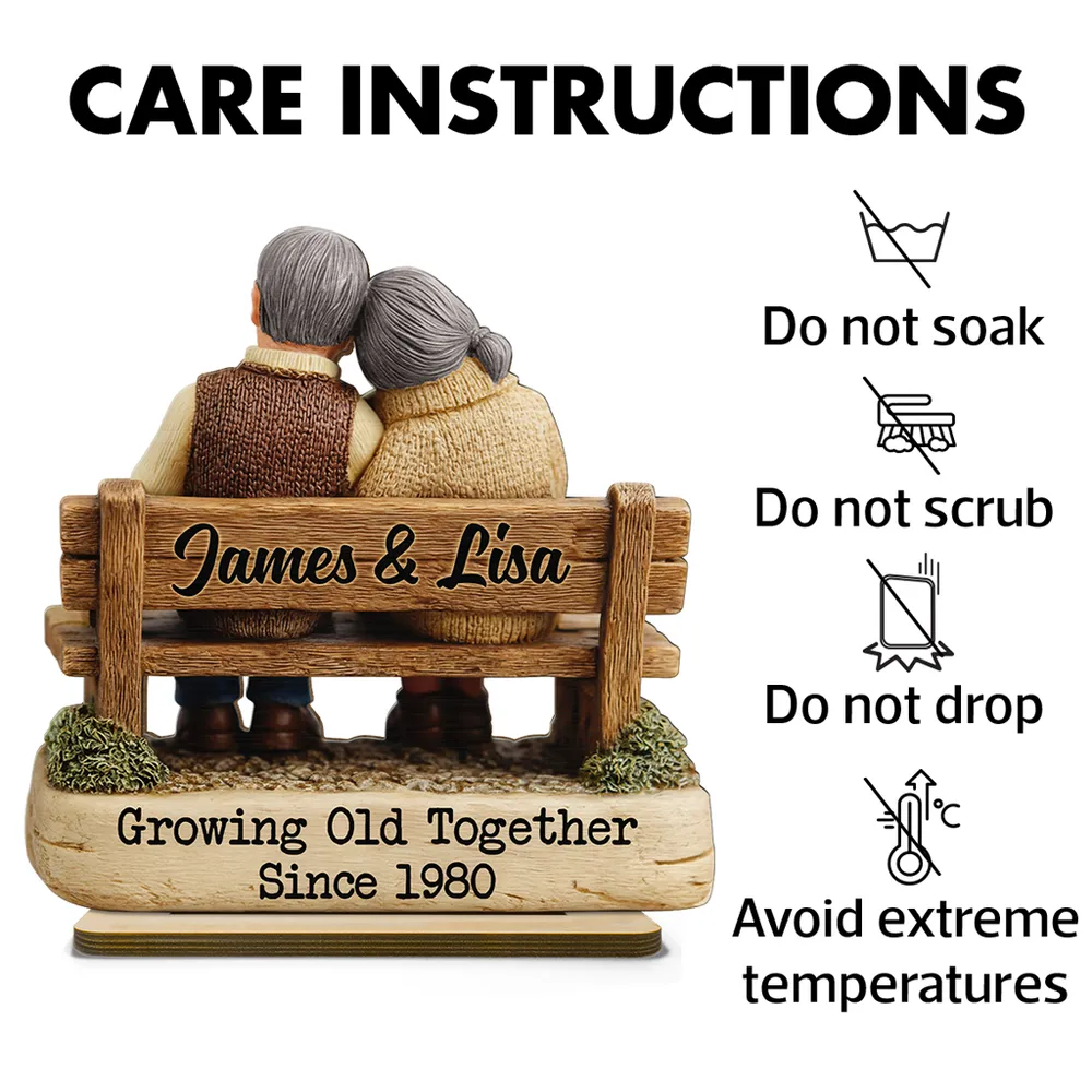 Personalized 2-Layer Wooden Plaque with Cuddling Couple on a Bench, Unique Gift for Couples, Sweet Home Display - Image 8