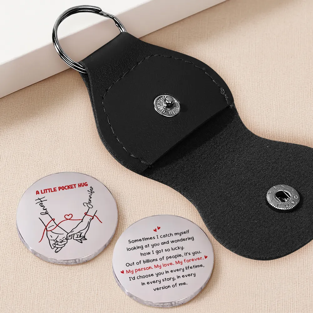 Pocket Hug Token 'A Little Pocket Hug', Sweet Love Note Keepsake for Partner, Thoughtful Personalized Gift - Image 2