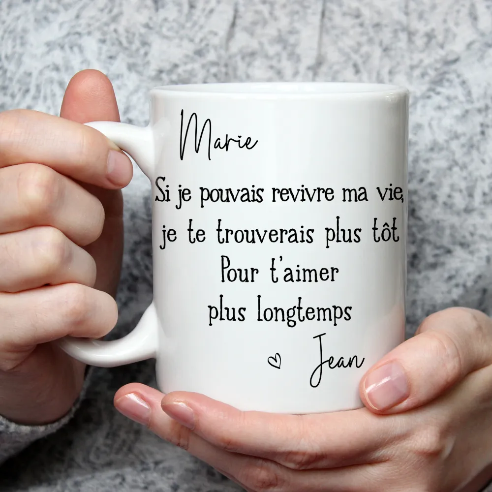 Ceramic Mug With Romantic French Love Message Personalized for Your Partner A Sweet Everyday Coffee Gift - Image 5