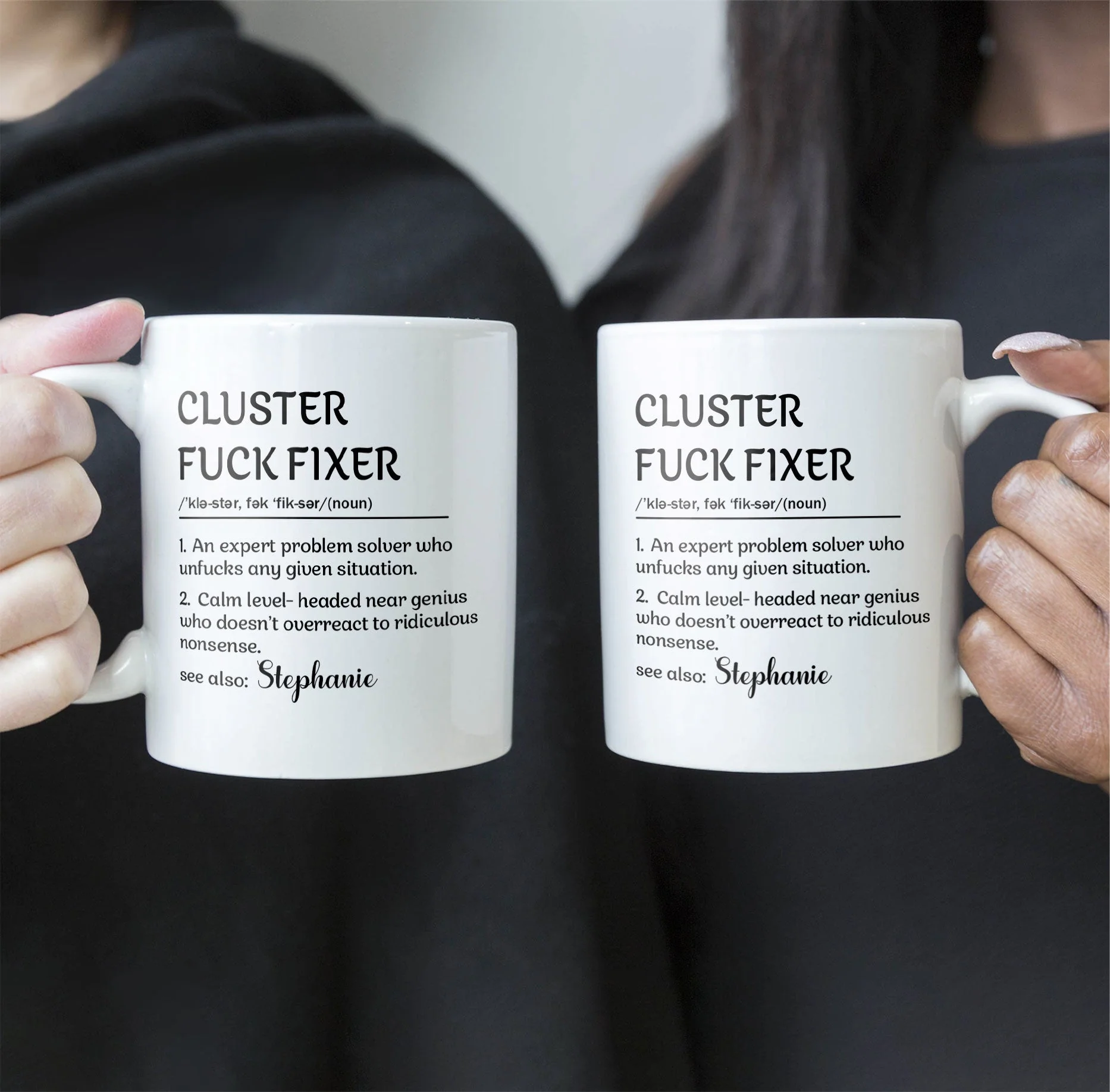 Ceramic Mug With Funny Problem Solver Quote, Personalized One Of A Kind Gift for Friends or Coworkers, Daily Coffee Humor - Image 3