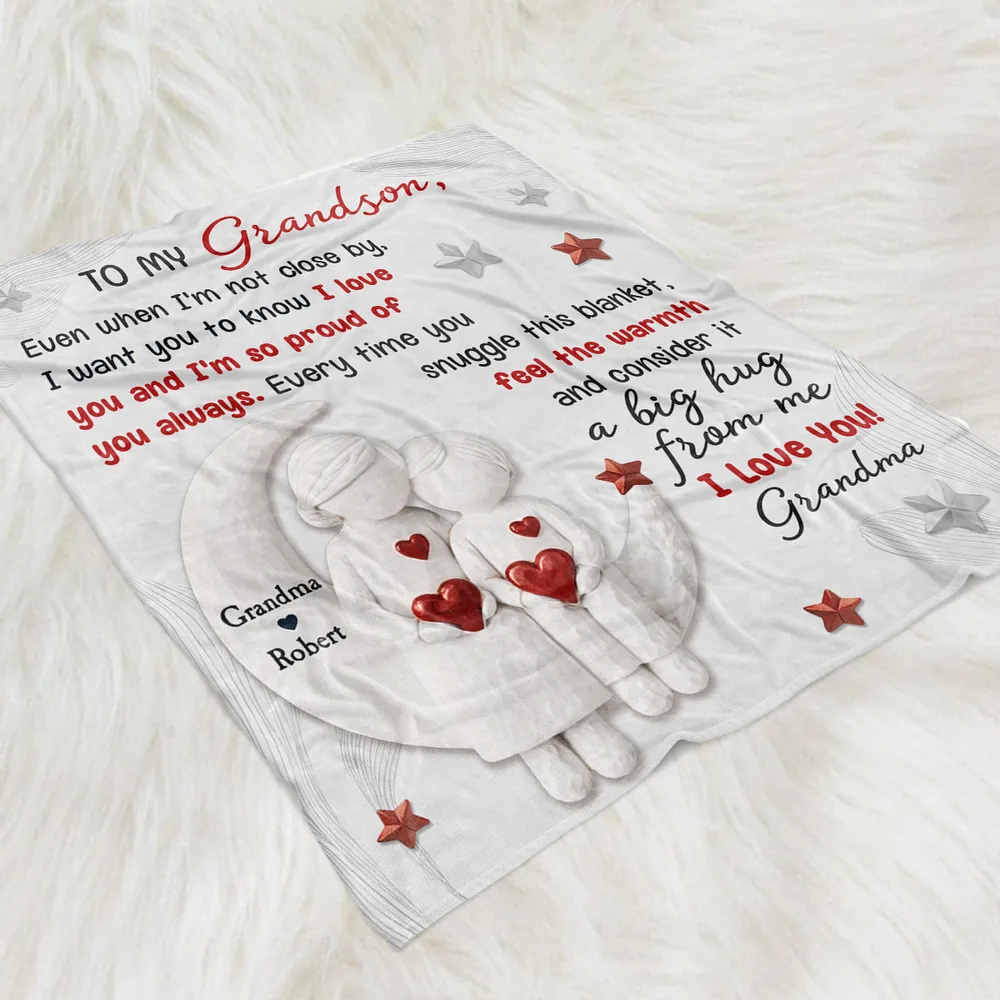 To My Grandson Fleece Blanket I Want You To Know How Much I Love You Unique Gift From Grandma - Image 7
