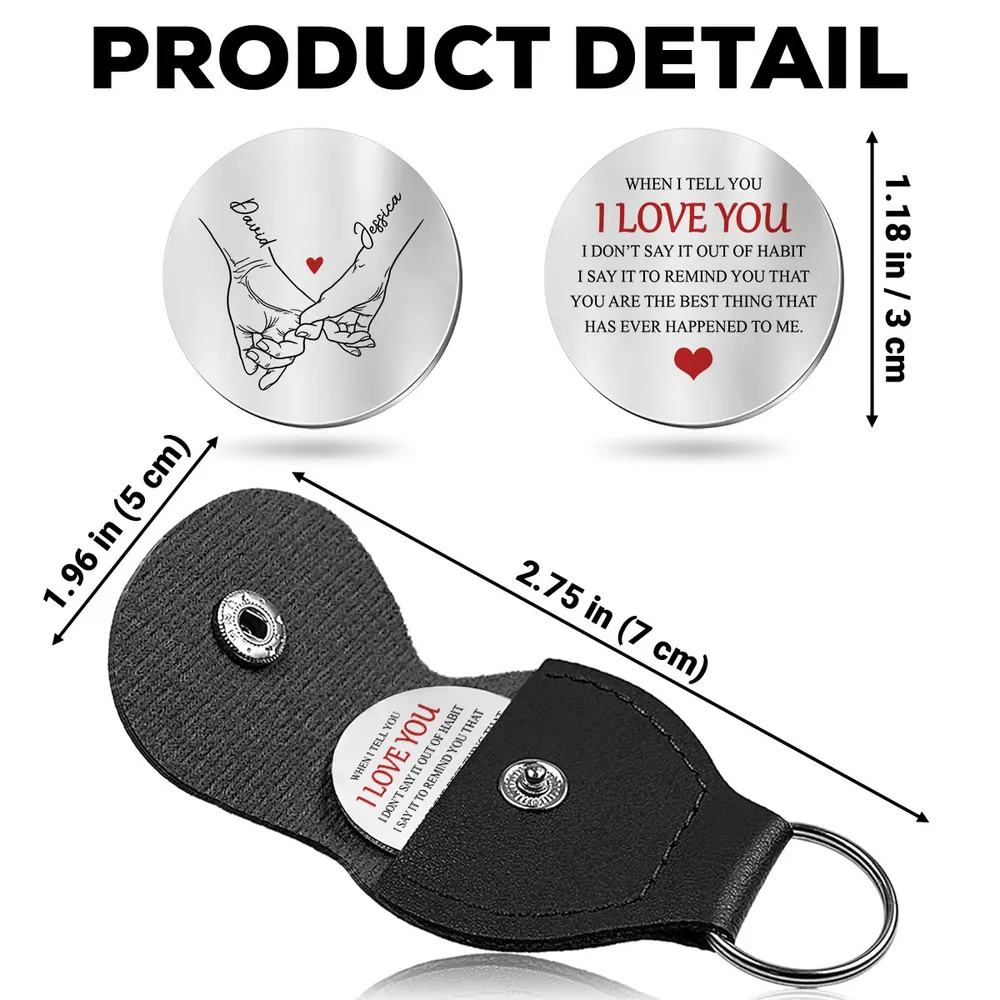 Pocket Hug Personalized Love Token With 'When I Tell You I Love You' Message Sweet Everyday Reminder Creative Gift For Her - Image 4