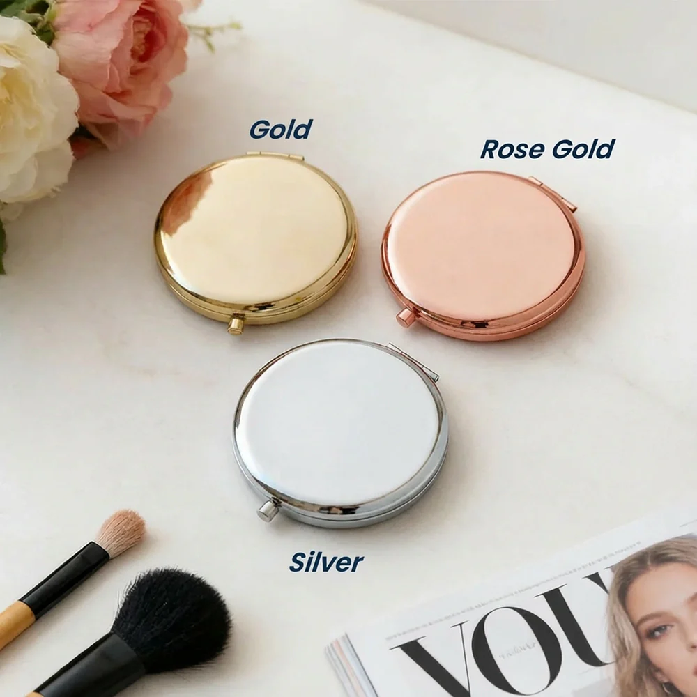 Personalized Metal Compact Mirror Graduation Quote Design, Unique Gift For Her, Sweet Everyday Reminder - Image 2