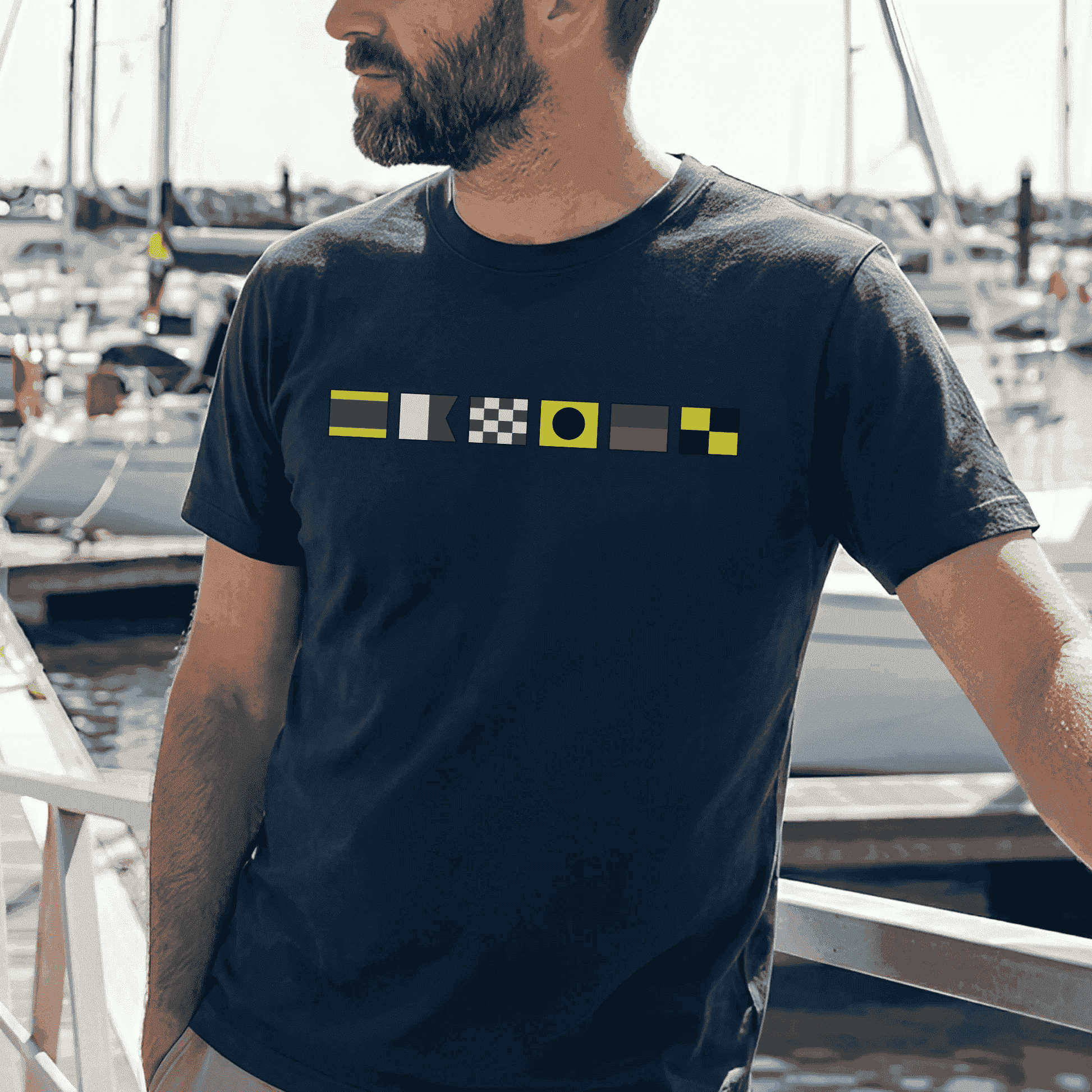 Nautical Signal Flags Classic Tee, Personalized for Your Name, Beachy Everyday Style, Thoughtful Gift - Image 5