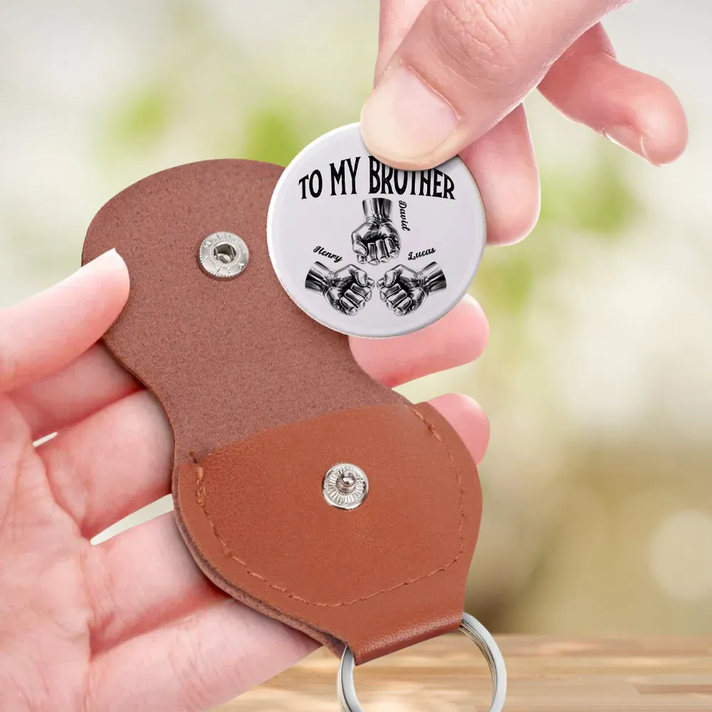 Once A Brother Always A Brother Pocket Hug, Personalized Sentimental Keepsake For Brother, Unique Everyday Carry Gift - Image 3