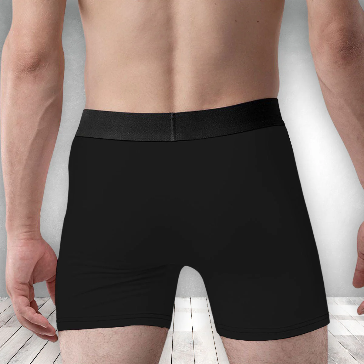 Personalized Photo Men's Boxer Briefs with Kiss Print, Funny Romantic Couple Gift for a Unique Surprise - Image 3
