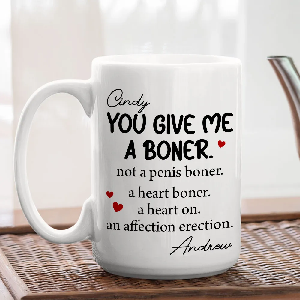 Personalized White Ceramic Mug Funny Love Quote Heart Boner Saying Unique Romantic Gift for Couple - Image 7