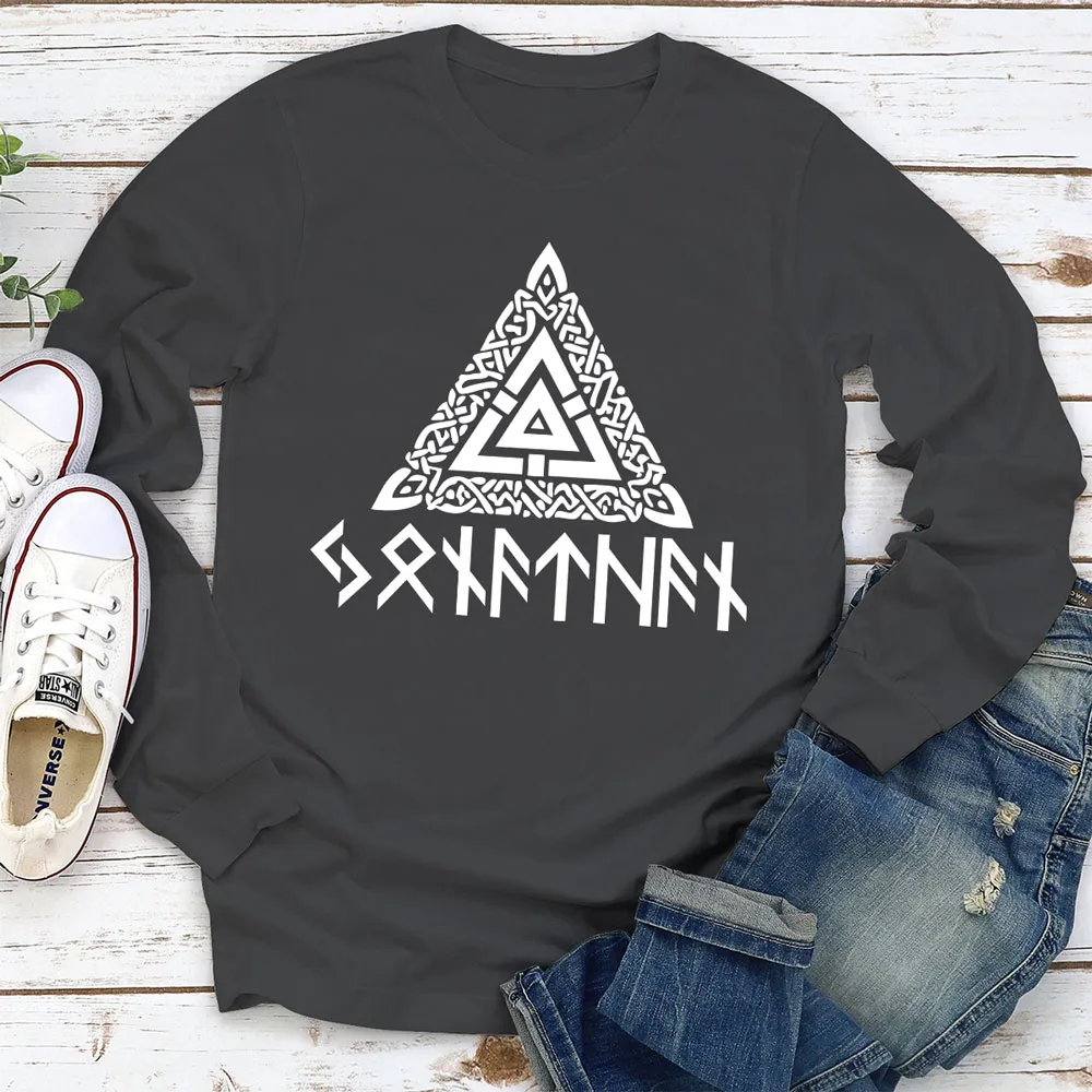 Mystic Rune Triangle Classic Tee, Personalized Custom Graphic for Travel and Gym, Unique Creative Gift for Minimalist Style Fans - Image 3