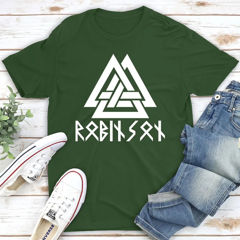 Mystic Rune Triangle Classic Tee, Personalized Custom Graphic for Travel and Gym, Unique Creative Gift for Minimalist Style Fans - Image 5