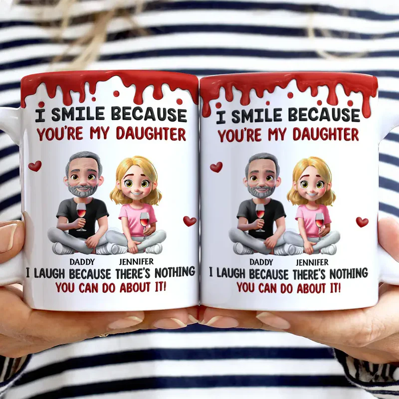Personalized Ceramic Mug with Funny Mom and Son Quote, Cute Cartoon Sitting Design, Unique Gift for Mom or Son - Image 2