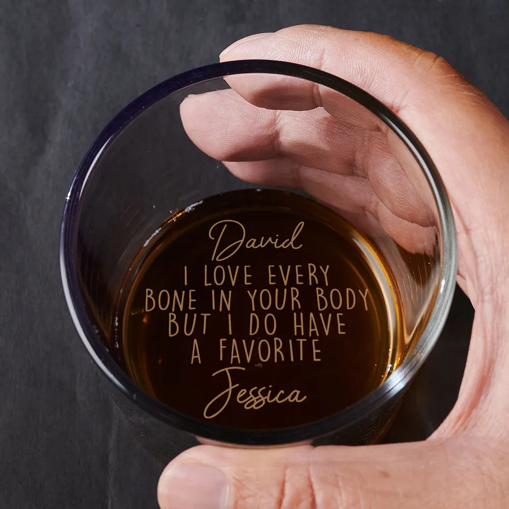 Personalized Engraved Whiskey Glass with Funny Love Quote - Unique Gift for Couple, Husband or Wife - Image 2