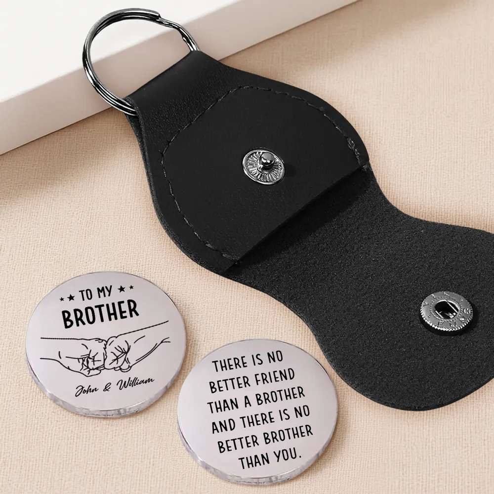 Pocket Hug for Brother, 'There Is No Better Friend Than a Brother' Message Token, Personalized Keepsake Gift - Image 5
