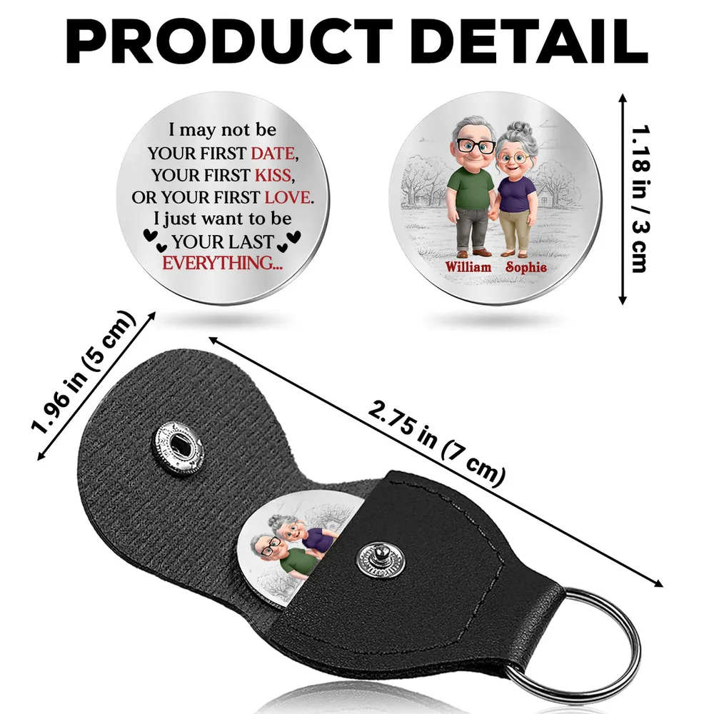 Pocket Hug Personalized Love Token With 'Your Last Everything' Message, Heartwarming Keepsake, Unique Gift for Couple - Image 4