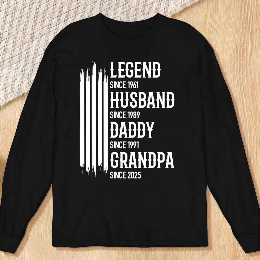 Legend Husband Daddy Grandpa Classic Tee Personalized Family Pride Shirt Unique Gift for Him - Image 3