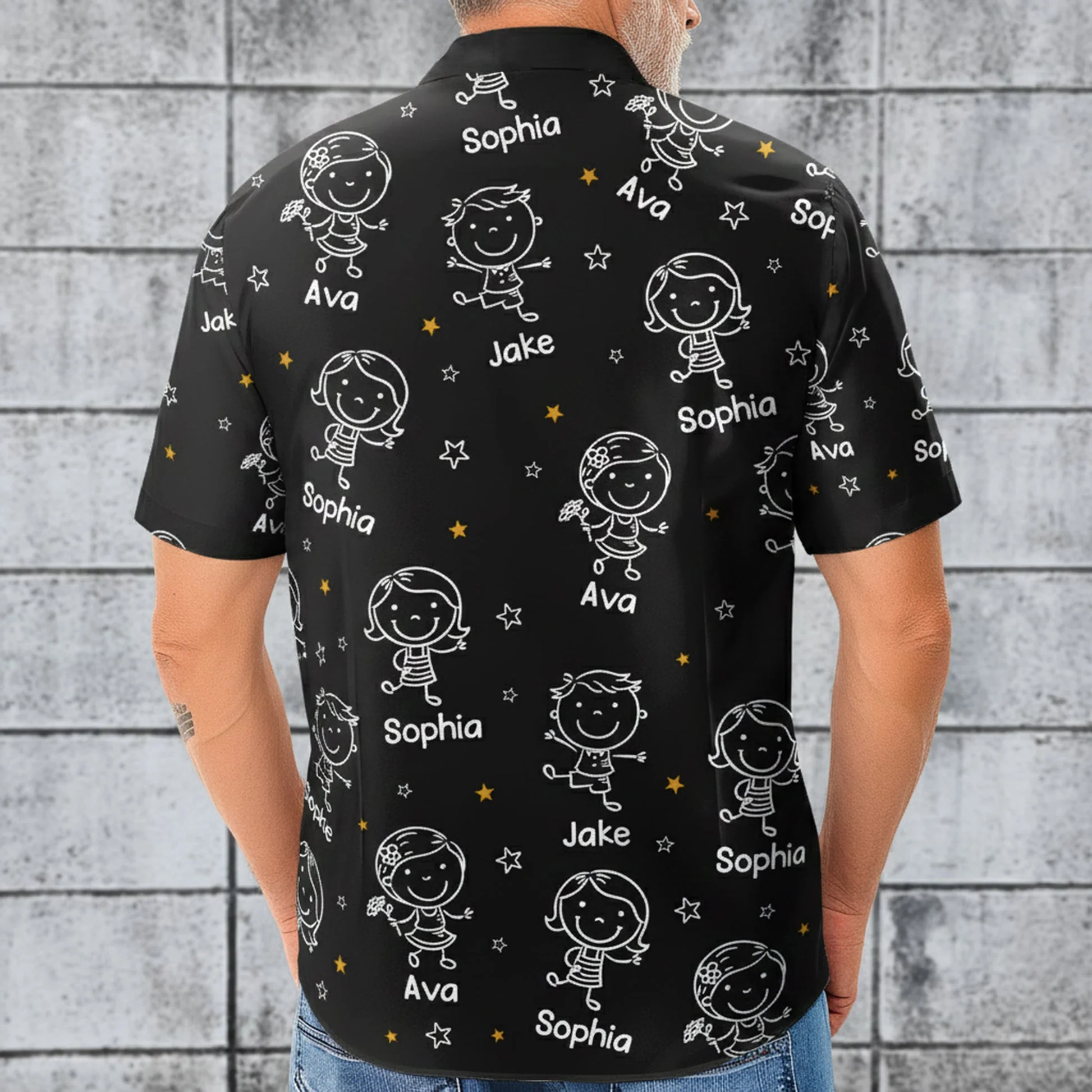 Personalized Hawaiian Shirt This Grandpa Belongs To Cute Cartoon Kids Pattern - Unique Family Gift - Image 2