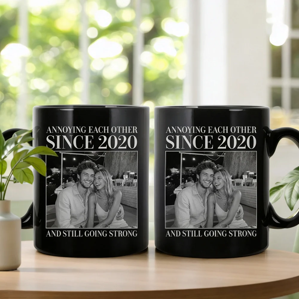 Personalized Full Color Mug With Your Photo, Annoying Each Other And Still Going Strong, Funny Couple Gift