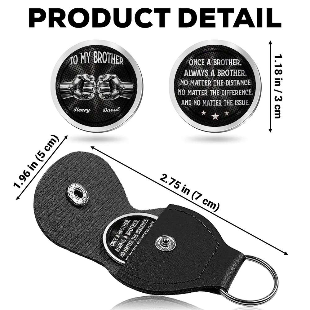 Personalized Pocket Hug Token for Brother, Fist Bump Design, Unique Everyday Keepsake Gift He Can Carry - Image 6