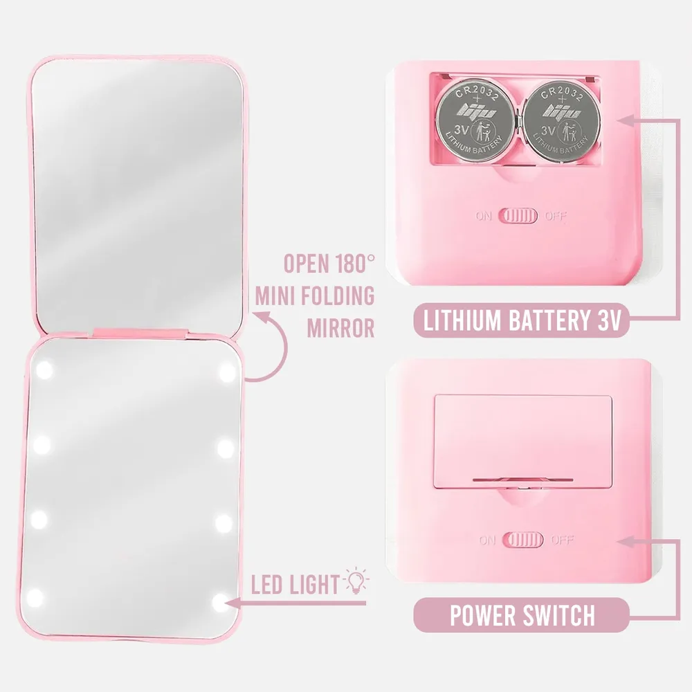 Personalized LED Pocket Mirror 'To My Daughter' Love Message - Unique Gift for Her, Daily Confidence Boost - Image 5