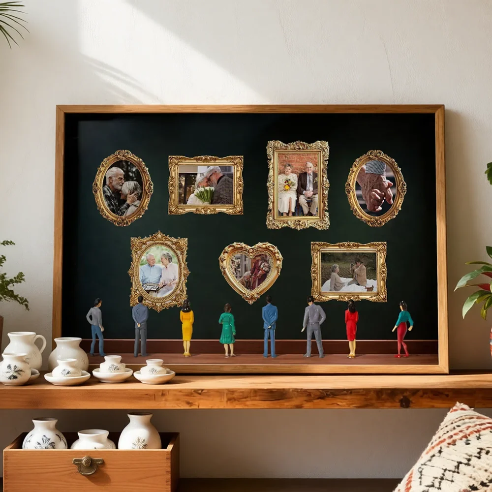 Personalized Museum Gallery Photo Collage Poster, Heartwarming Wall Art, Unique Gift for Couple or Mom