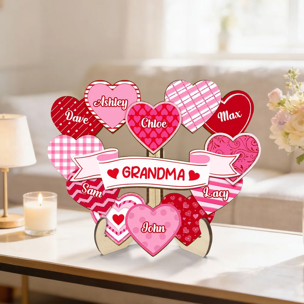 Grandma Sweethearts Acrylic Car Hanger, Personalized Heart Mirror Charm for Daily Smiles, Thoughtful Gift for Grandma - Image 7