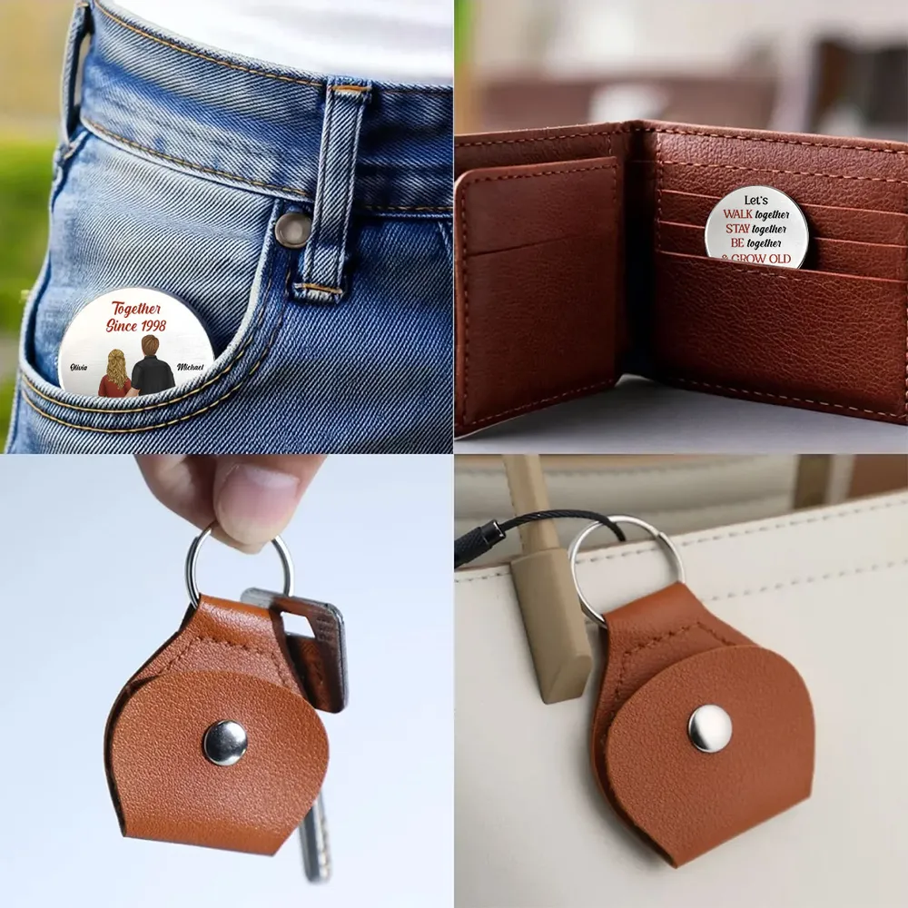 Personalized Pocket Hug Token for Couples, Together Theme, Sweet Everyday Keepsake, Unique Romantic Gift - Image 5
