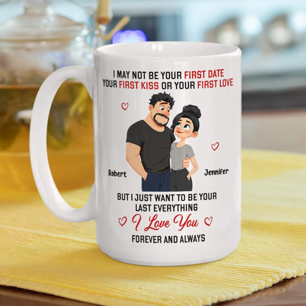 Personalized Ceramic Mug with Cute Cartoon Couple and I Love You Quote - Unique Romantic Gift for Him or Her - Image 3