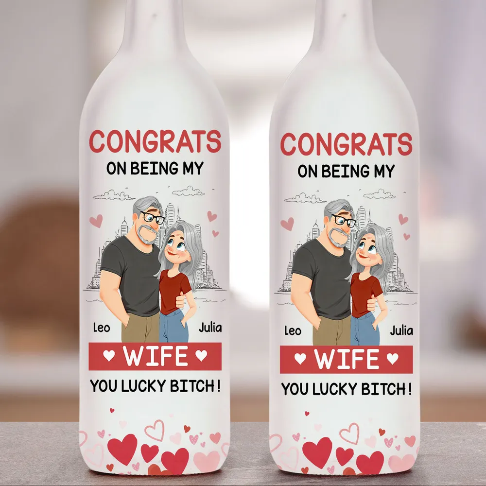 Personalized Bottle Lamp with Funny Girlfriend Cartoon, Warm Glow Bedroom Accent, Unique Gift for Girlfriend - Image 5