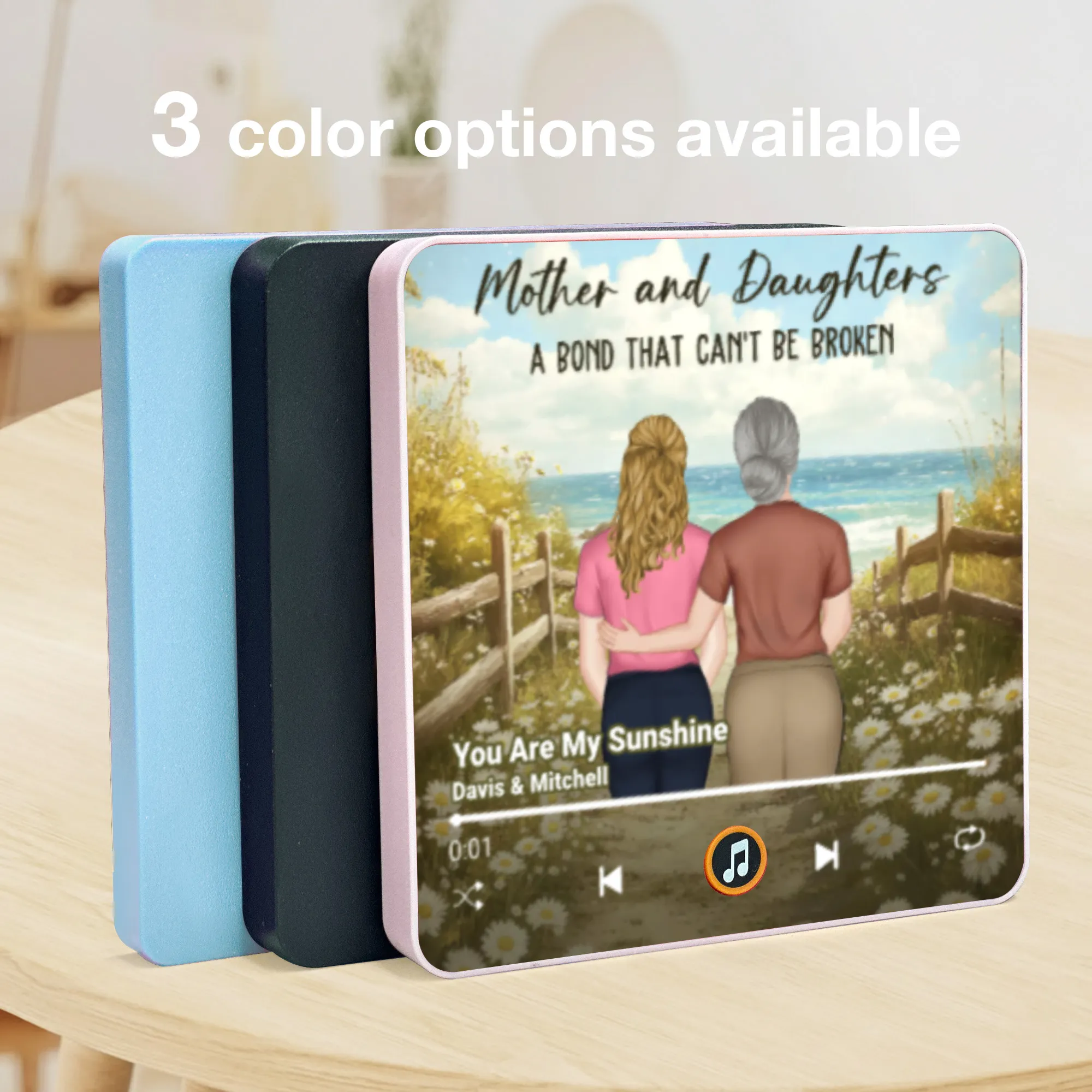 Acrylic Music Magnet for Mother and Daughter, Personalized Sunshine Quote Fridge Decor, Sweet Gift for Mom - Image 3
