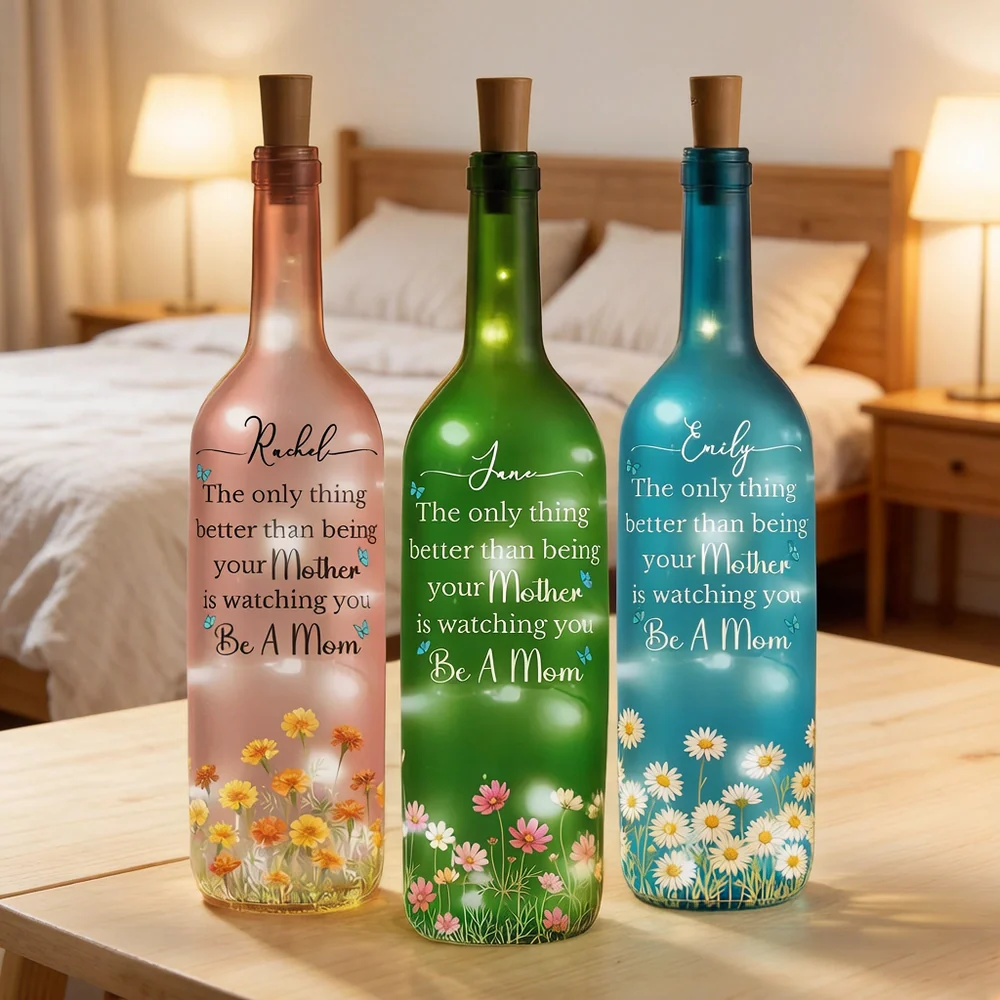 The Only Thing Better Than Being Your Mother Personalized Bottle Lamp, Soft Warm Ambient Light, Thoughtful Gift for Mom