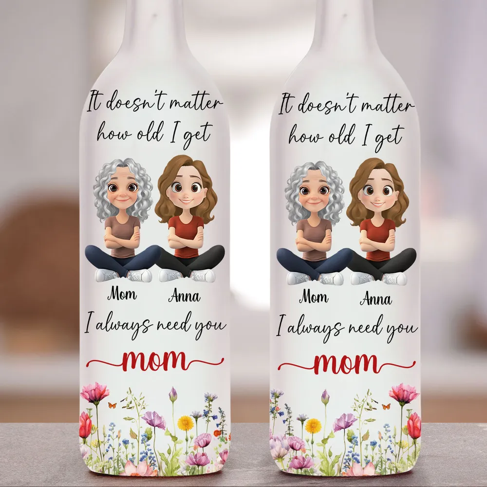 Always And Always Personalized Bottle Lamp, Sweet Mom Quote Light for Cozy Nights, Thoughtful Gift for Mom - Image 4