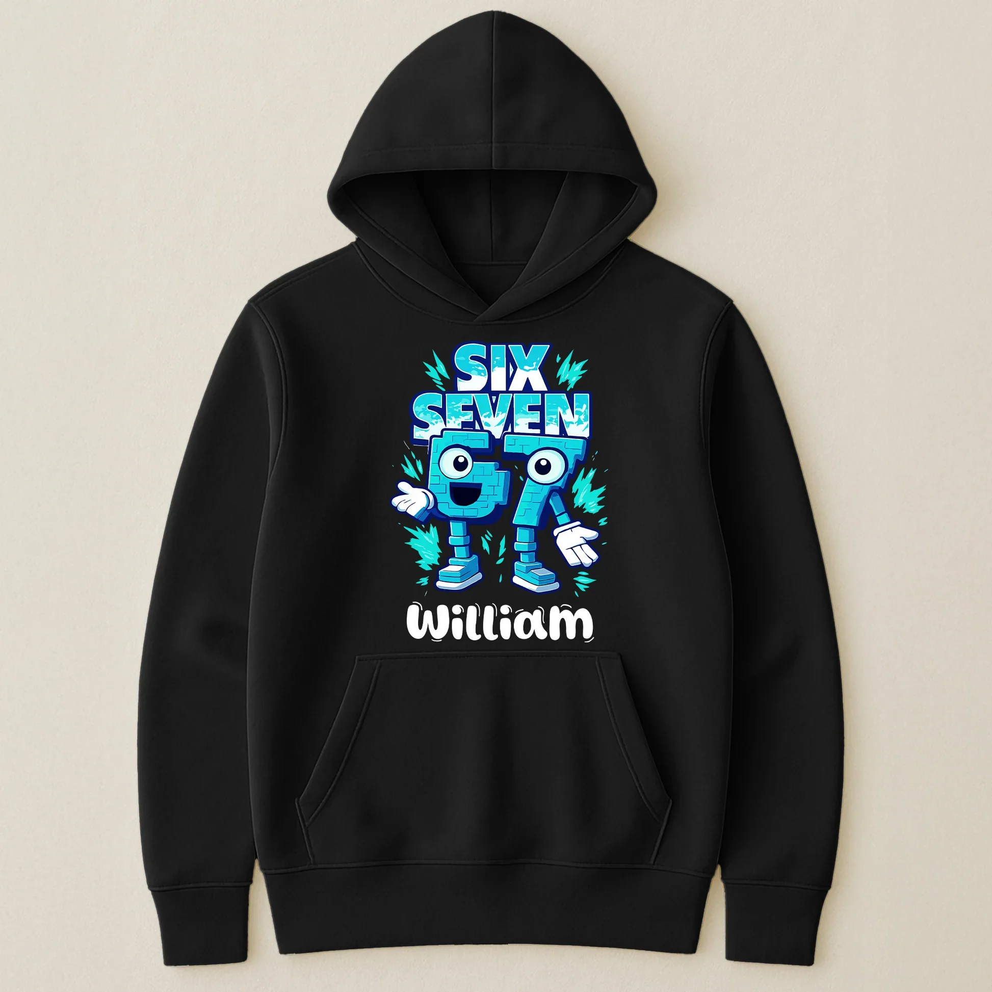 Classic Tee Six Seven Gamer Cartoon Graphic for Kids Bedroom Vibes, Funny Playful Style, Unique Gift for Boys - Image 6