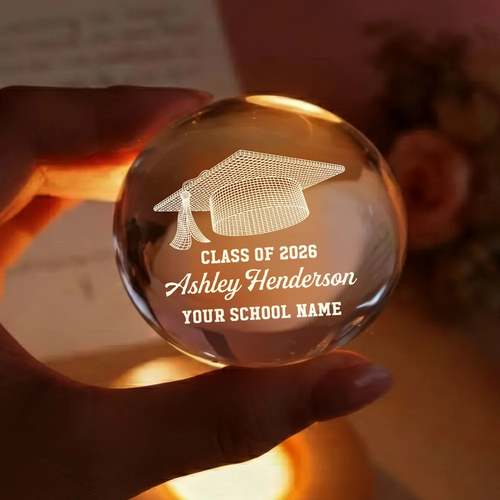 Class Of Graduation Globe Lamp Night Light, Personalized Warm Glow Desk Display, Thoughtful Gift for Grad - Image 7