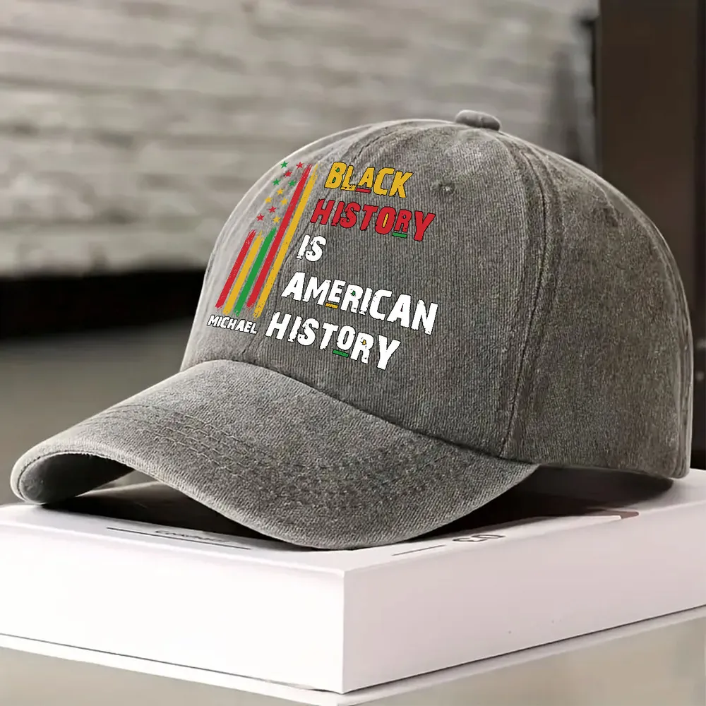 Personalized Washed Denim Baseball Cap, Custom Vintage Look Statement Hat, Unique Creative Gift for Everyday Wear - Image 4