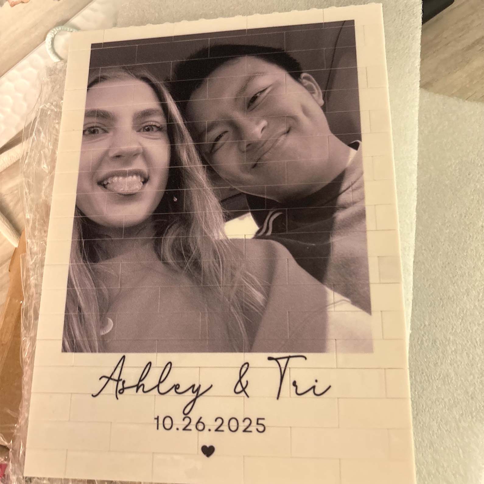 Custom PVC Building Brick Puzzle with Your Photo - Sweet Couple Kiss Moment Keepsake, Creative Gift for Him or Her - Image 4