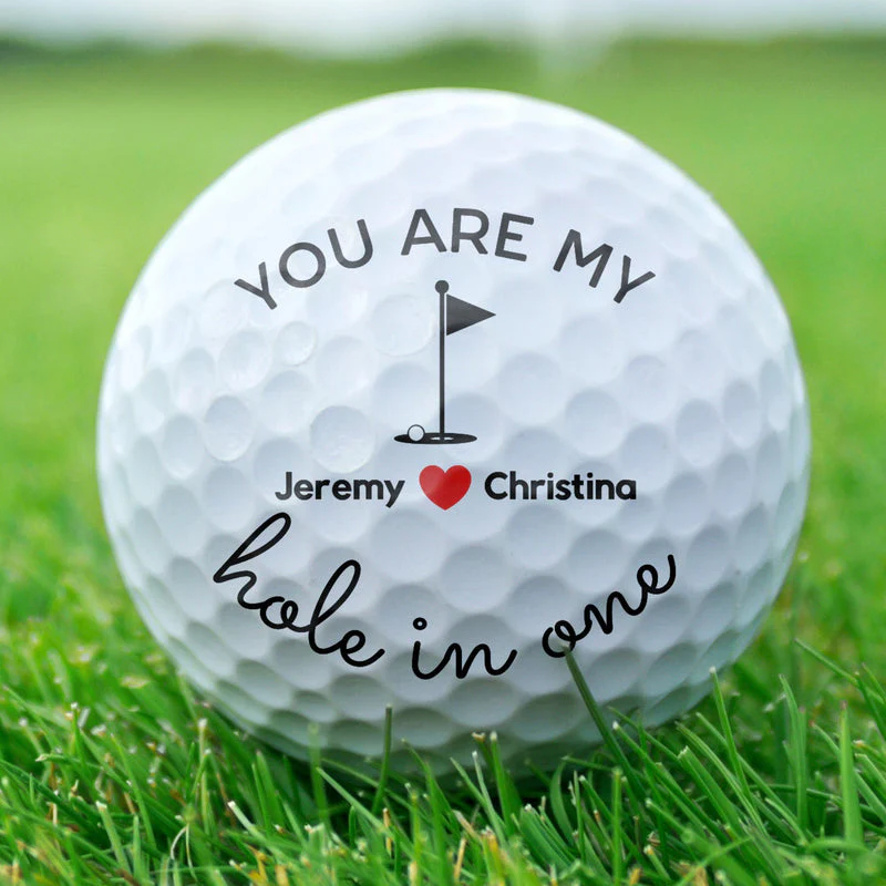 Personalized Golf Ball You Are My Hole in One - Romantic Golf Gift for Couples, Husband or Boyfriend - Image 3