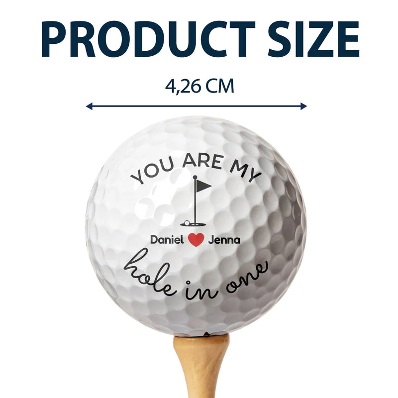 Personalized Golf Ball You Are My Hole in One - Romantic Golf Gift for Couples, Husband or Boyfriend - Image 4
