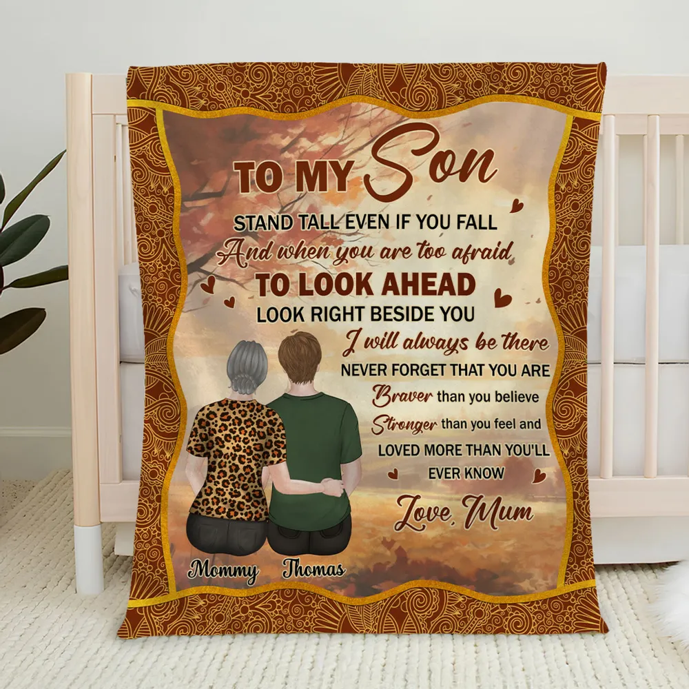To My Grandson Personalized Fleece Blanket, Heartwarming Grandma Message, Cozy Decor Throw, Thoughtful Gift - Image 4