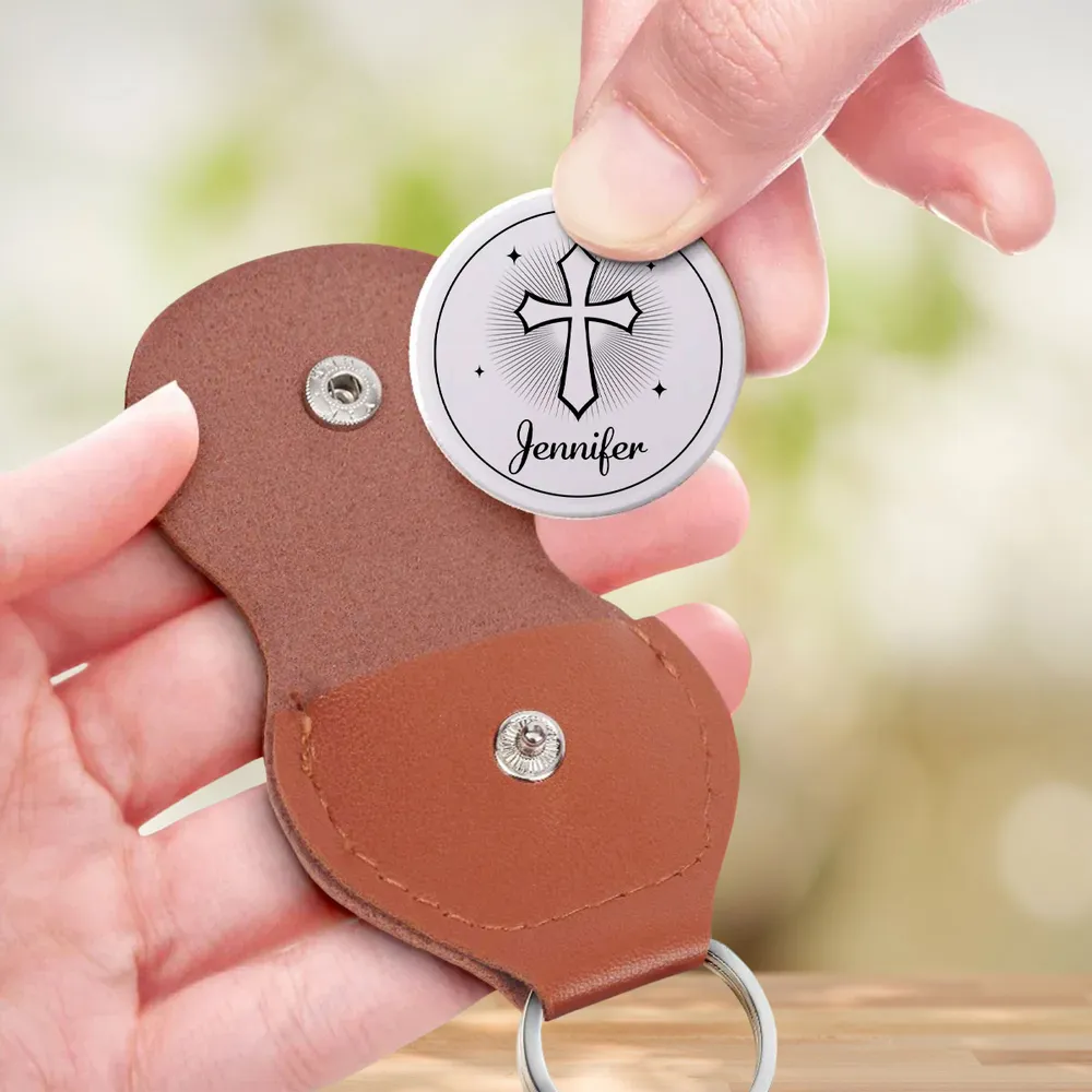 Personalized Pocket Hug with Cross Design, Faith-Inspired Everyday Keepsake, Unique Christian Gift for Her - Image 4