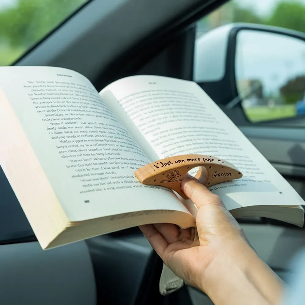 Custom Book Page Holder for Book Lovers - Cute Starry Book Design, Unique Gift for Her Reading Nights - Image 5