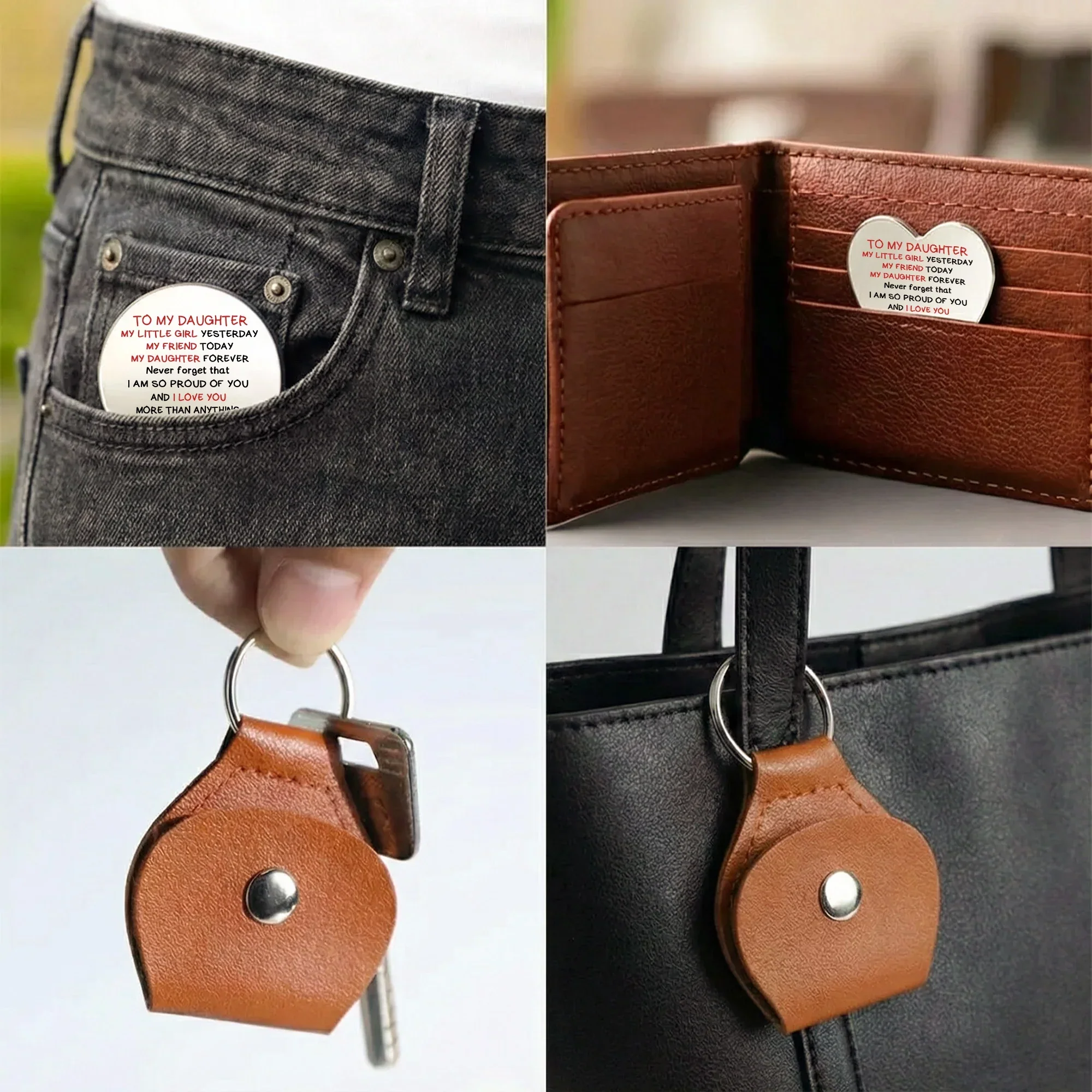 Pocket Hug Token From Mom, A Daily Reminder I Love You and I'm Proud of You, Personalized Keepsake Gift - Image 4