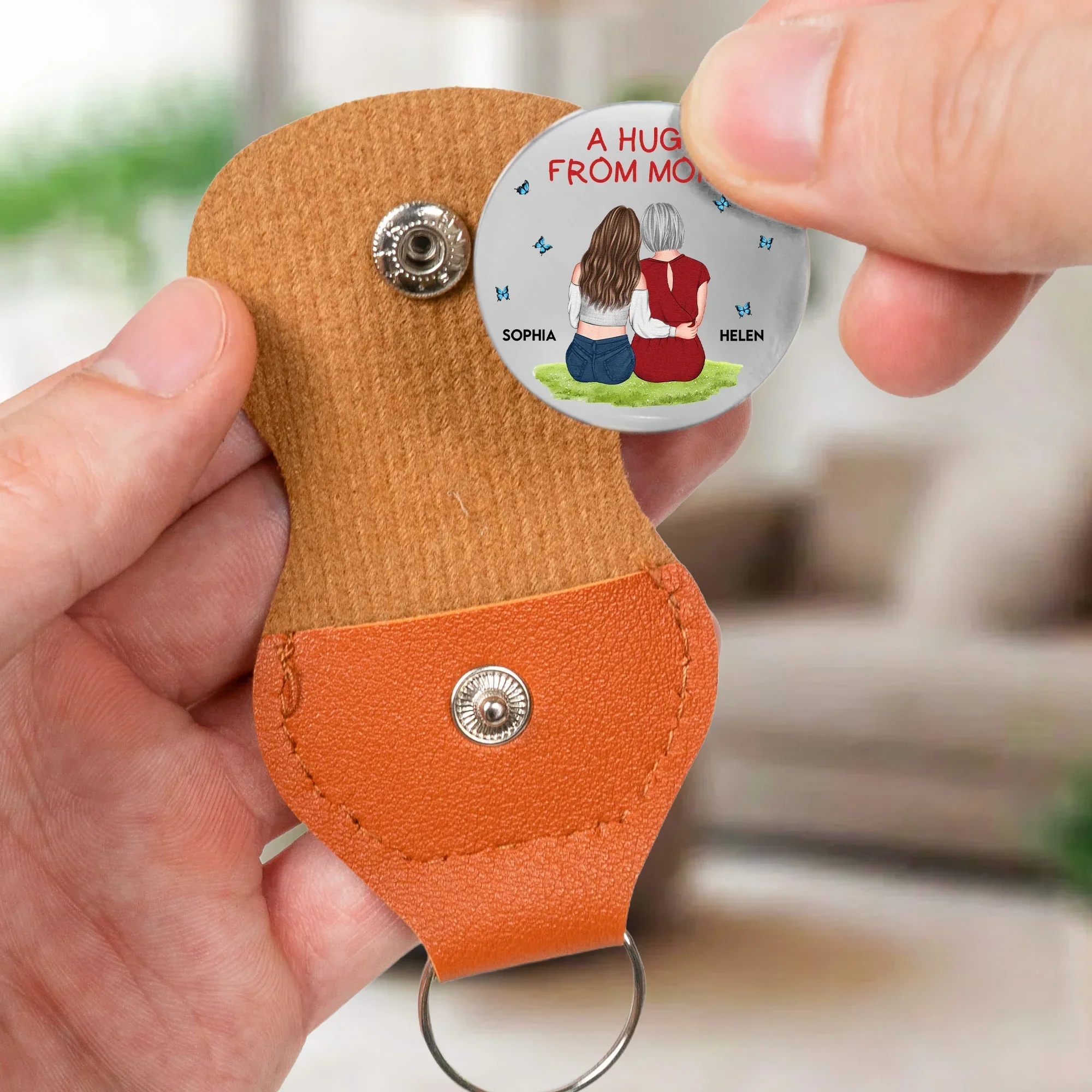 Pocket Hug Token From Mom, A Daily Reminder I Love You and I'm Proud of You, Personalized Keepsake Gift - Image 5