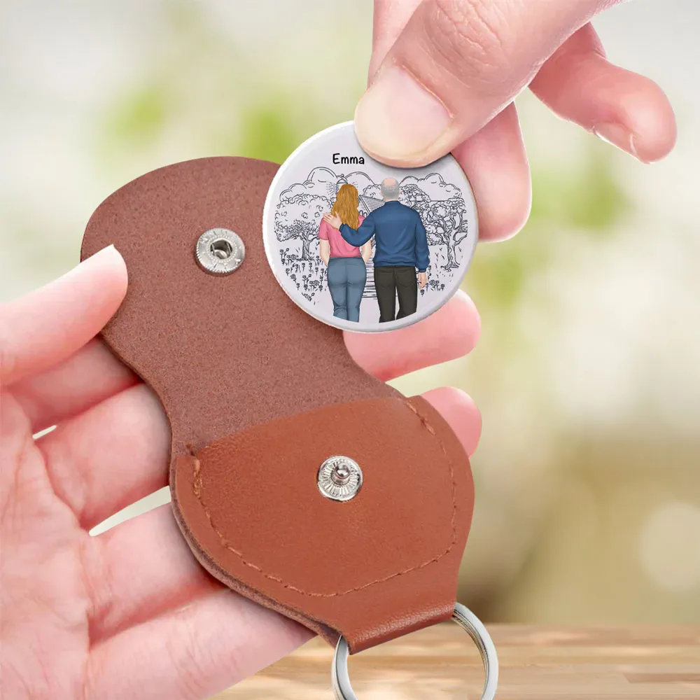 Personalized Pocket Hug for Daughter from Dad, Custom Keepsake Token with Walking Together Art, Unique Gift She Can Carry - Image 3